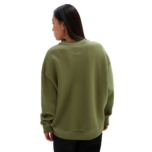 Womens ComfyCush Essential Crew Sweater Loden Green