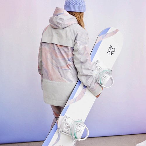 Womens Xoxo Pro 145 Snowboard + Viva White Snowboardbindingen + Pipe Bag Cascade Camo 157