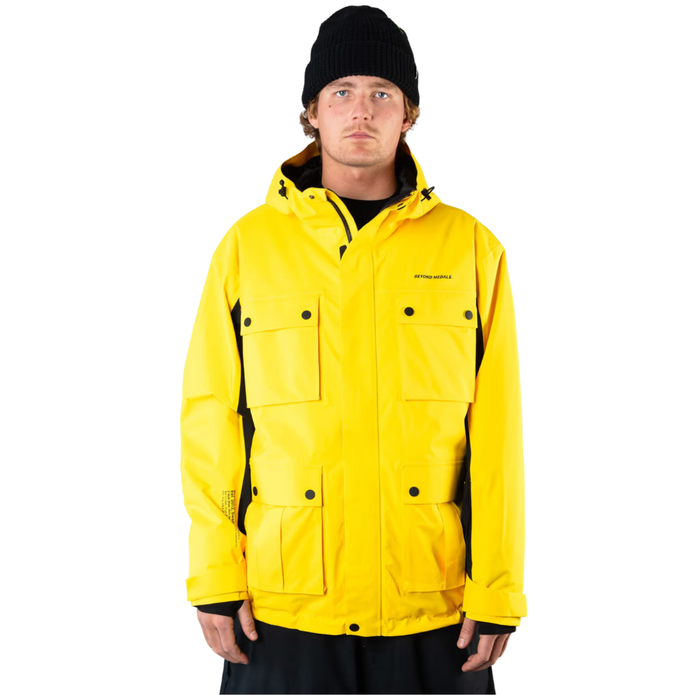 Beyond Medals Cargo Jacket 2L Yellow – Stoked Boardshop