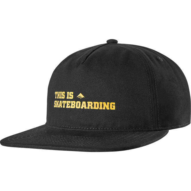 This Is Skateboarding Snapback Black