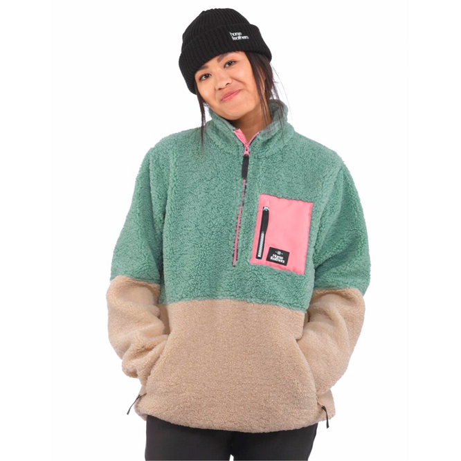Elvira Fleece Sweatshirt Frosty Green