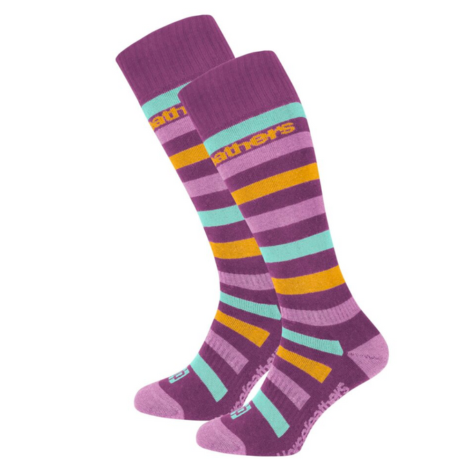 Womens Strid Snowboard Socks Mulberry