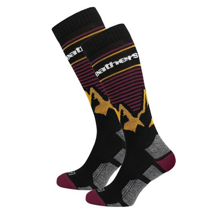 Arlo Thermolite Snowboard Socks Burgundy