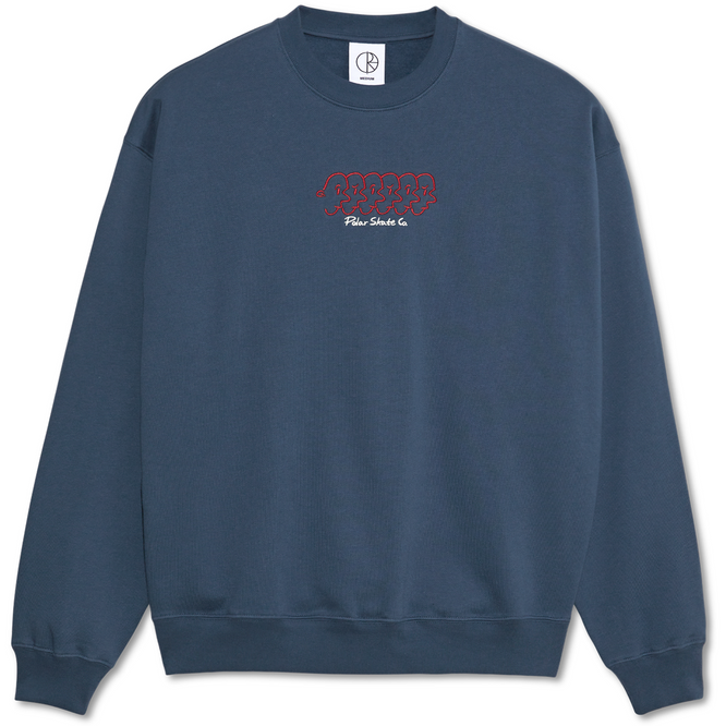 Dave Faces Crewneck Grey Blue