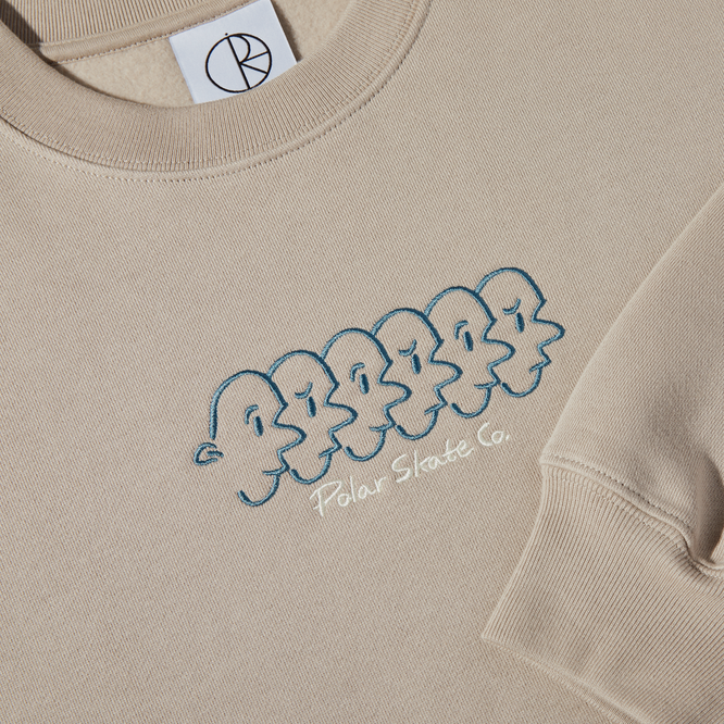 Dave Faces Crewneck Taupe