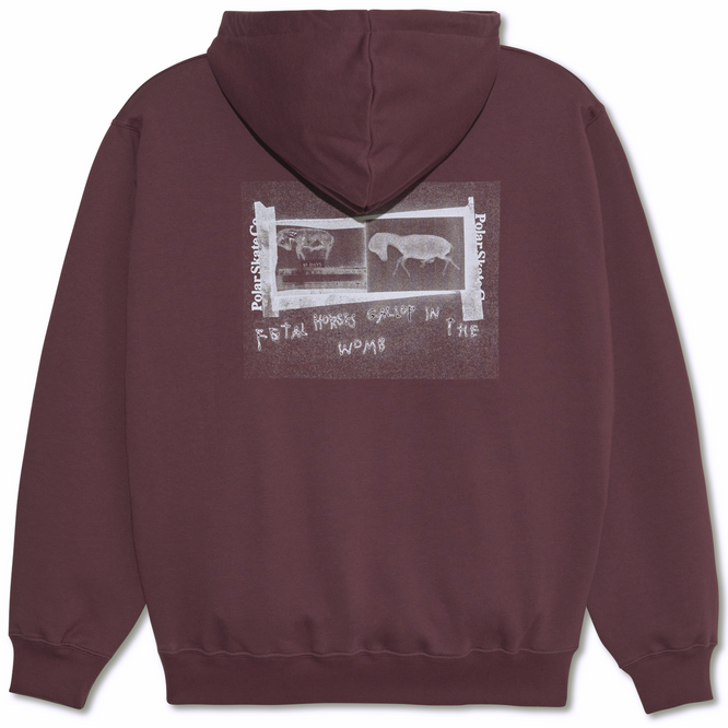 Dave Beautiful Horses Hoodie Plum