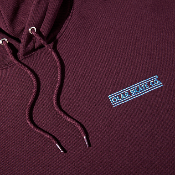 Dave Stretch Logo Hoodie Dark Wine