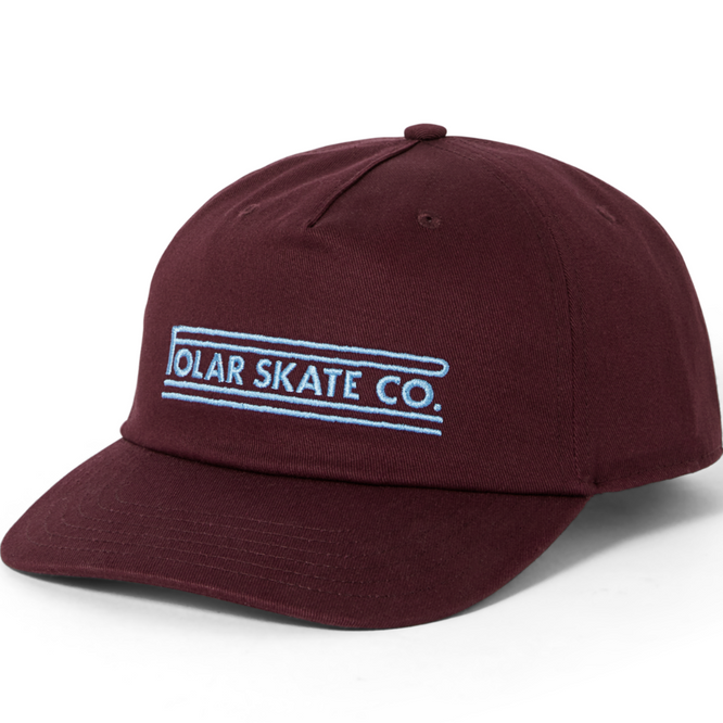 Jake Stretch Logo Cap Dark Wine