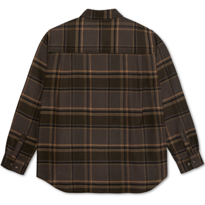 Mike Longsleeve Shirt Flannel Brown/Mauve