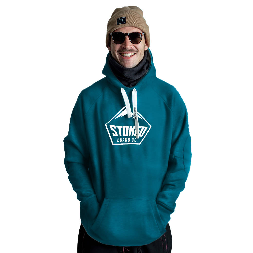 Stoked Board Co Shred Snowboard Hoodie Blue Stoked Boardshop