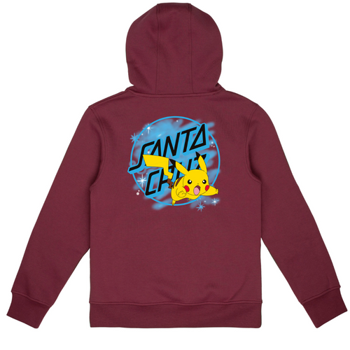 Sweat à capuche Kids Pokémon Pikachu Spray Dot Maroon