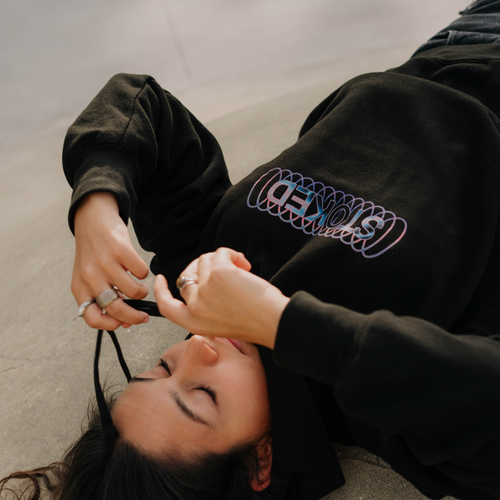 Lucid Dreams Heavyweight Hoodie Jet Black