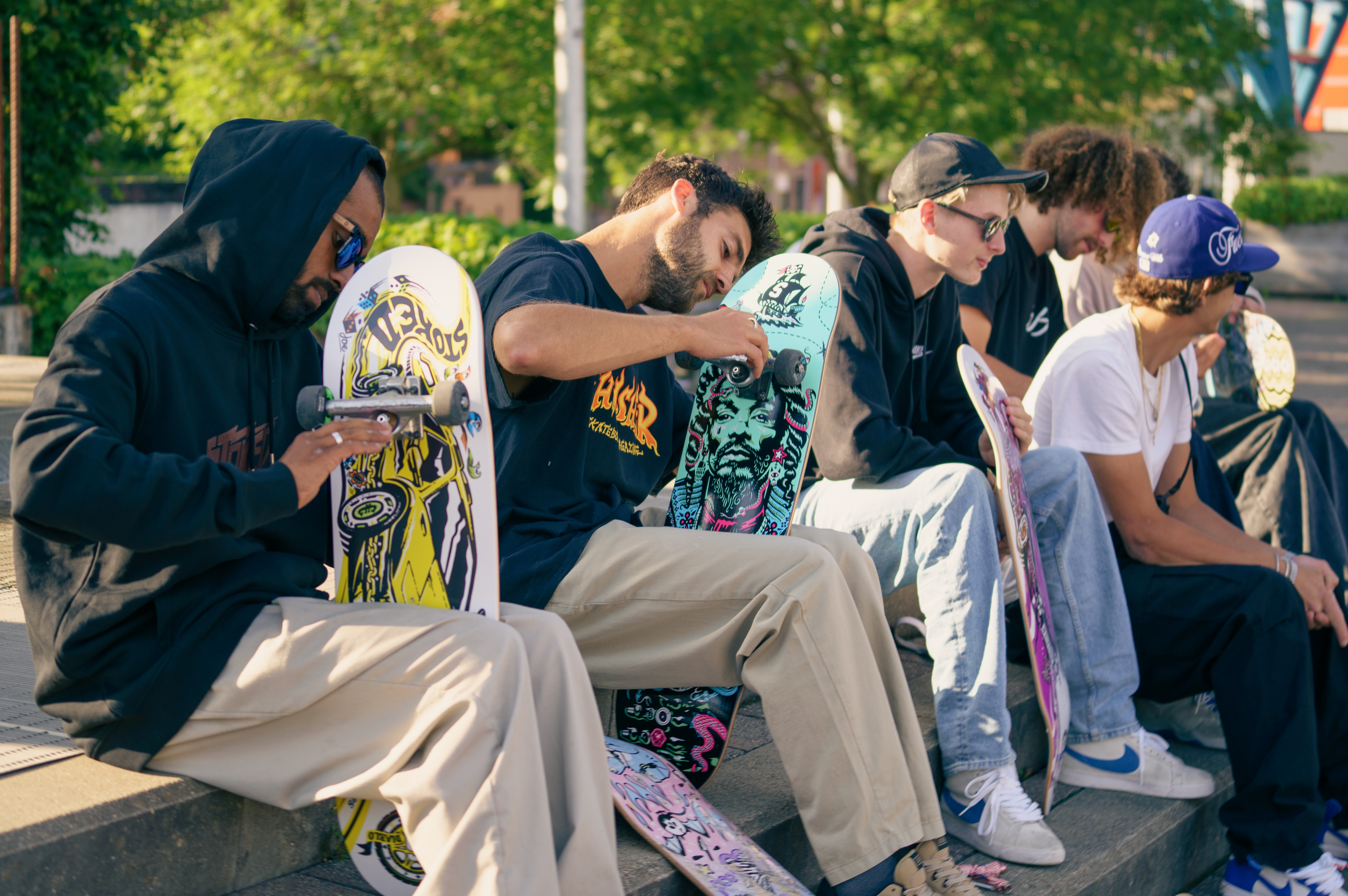 Stoked Elvedin Diablo Yellow Skateboard Deck