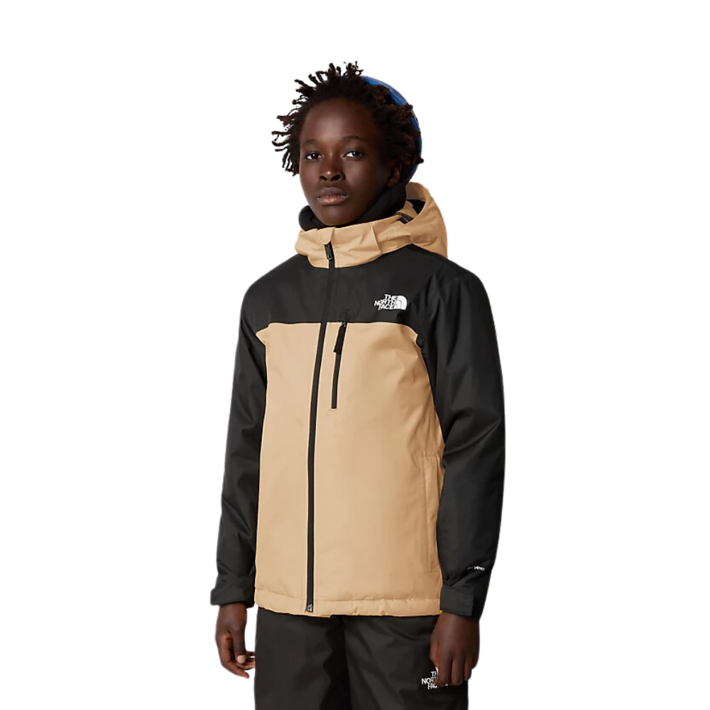 The North Face Veste isolee Kids Snowquest X Almond Butter TNF Black Stoked Boardshop