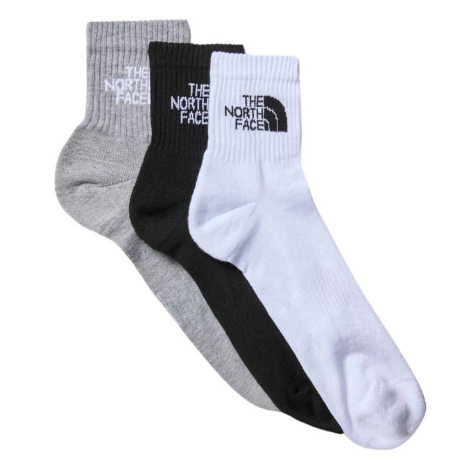 Multi Sport Cush Quarter Sock 3P Black Assorted