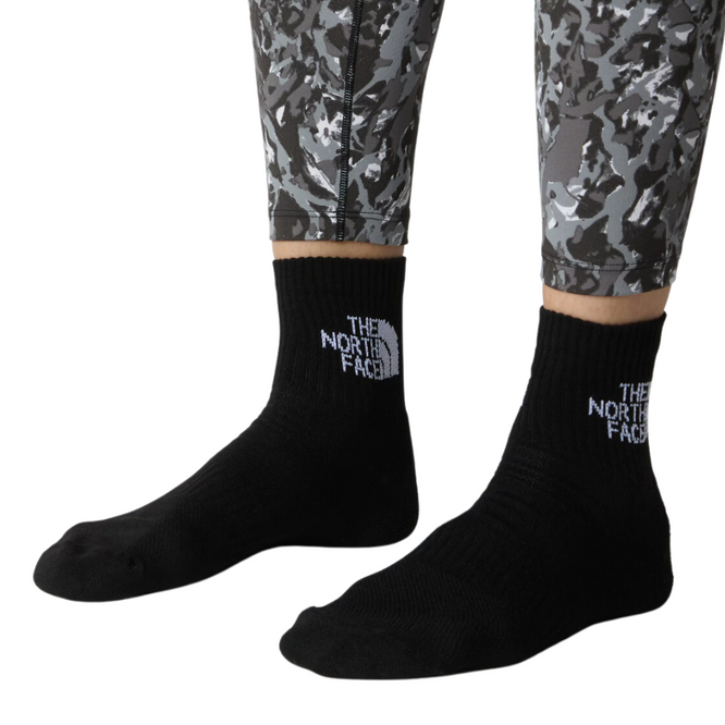 Multi Sport Cush Quarter Sock 3P Black Assorted