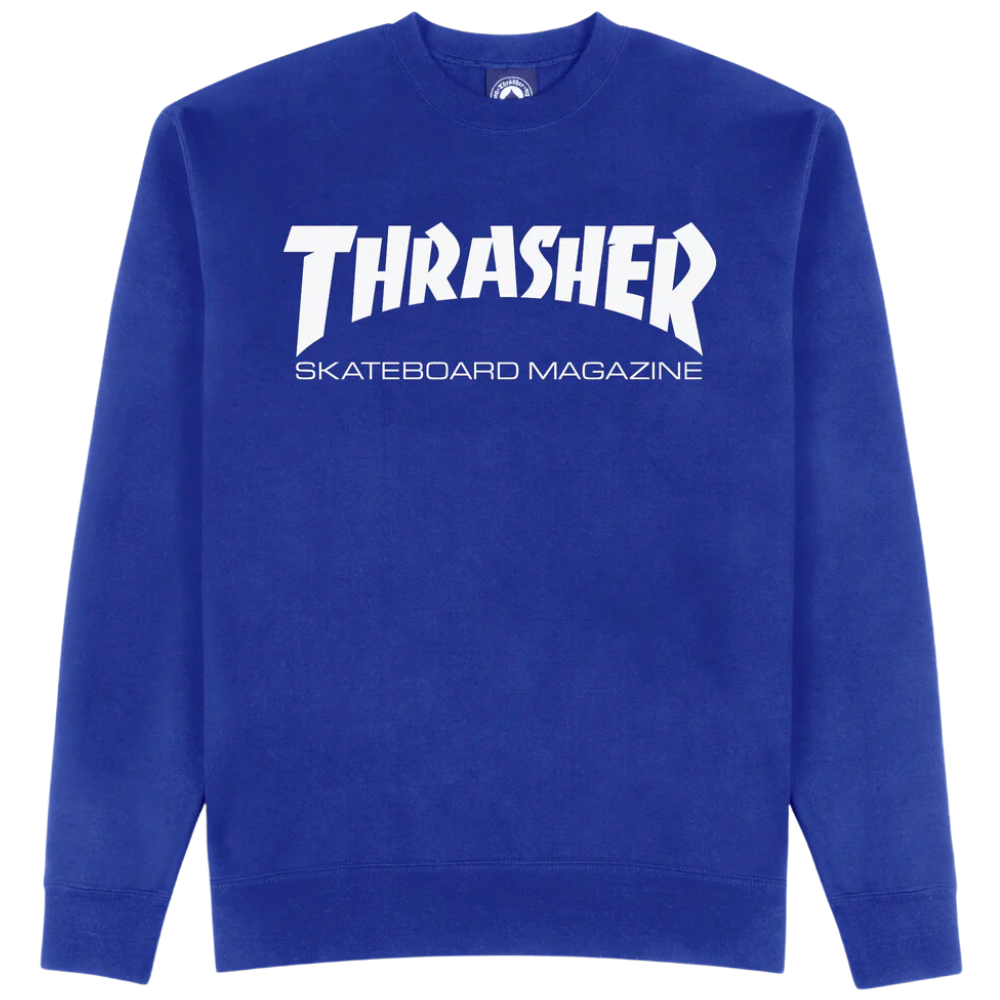 Thrasher Skate Mag Crewneck Sweatshirt - Heavyweight Cotton Blend, Classic Logo - View #3