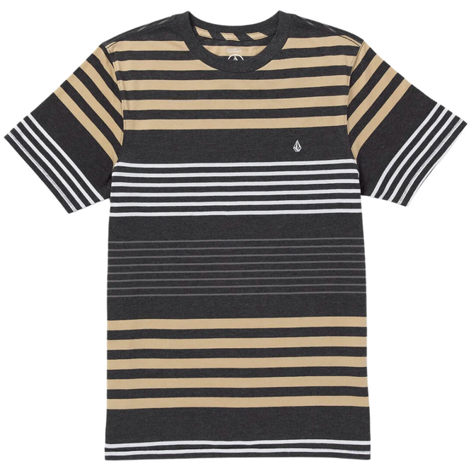 Beam Stone Crew T-Shirt Dark Black Heather