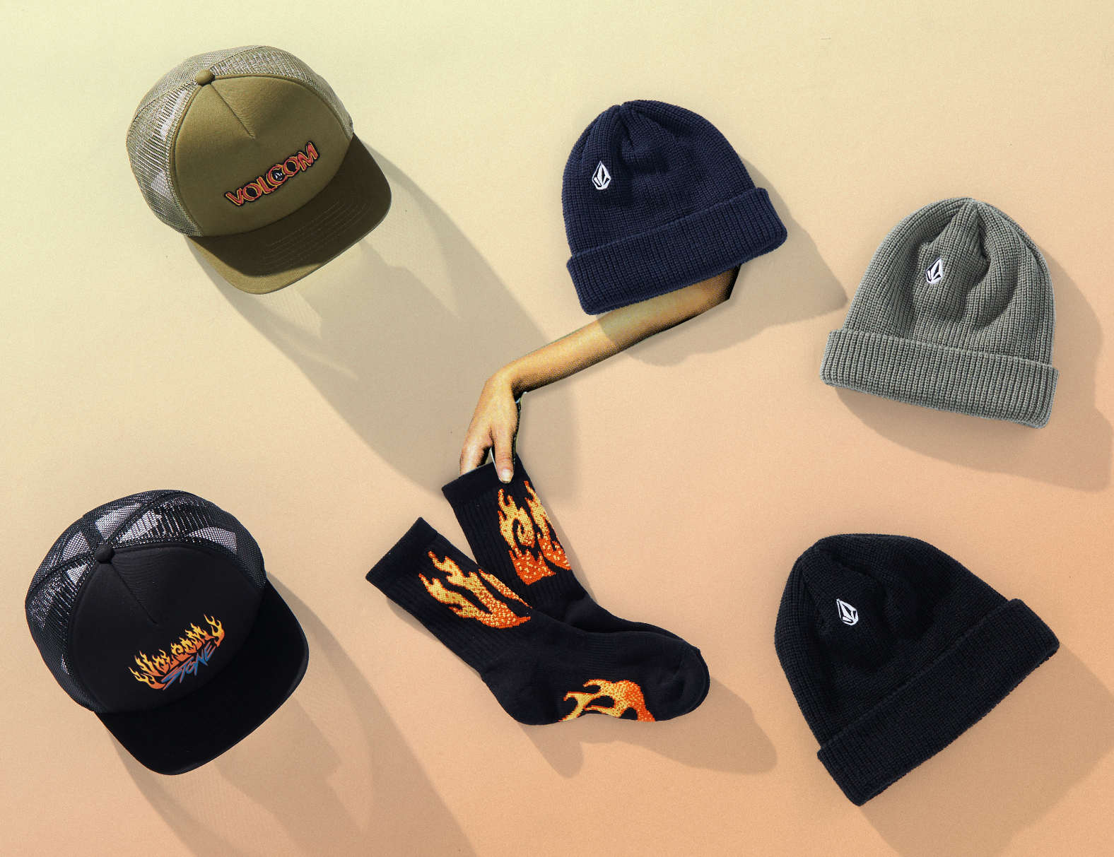Kids Full Stone Beanie Noir