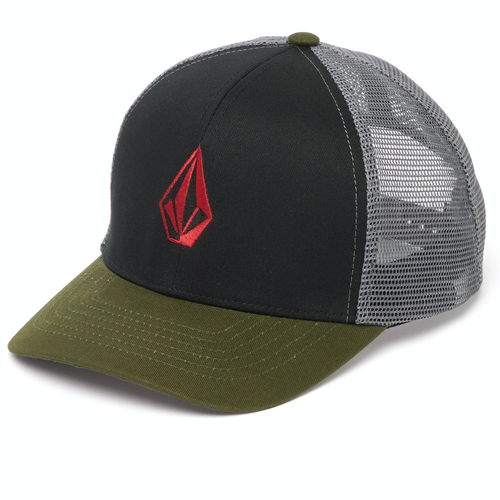 Kids Full Stone Cheese Cap Crimson