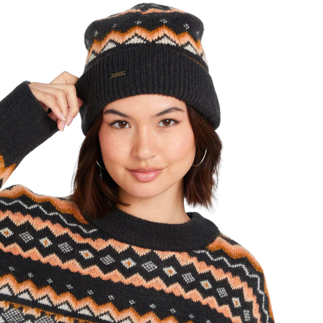 Womens Not Fairisle Beanie Vintage Black