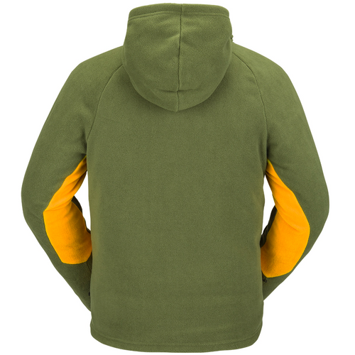 Polar Fleece Hooded Full Zip Military