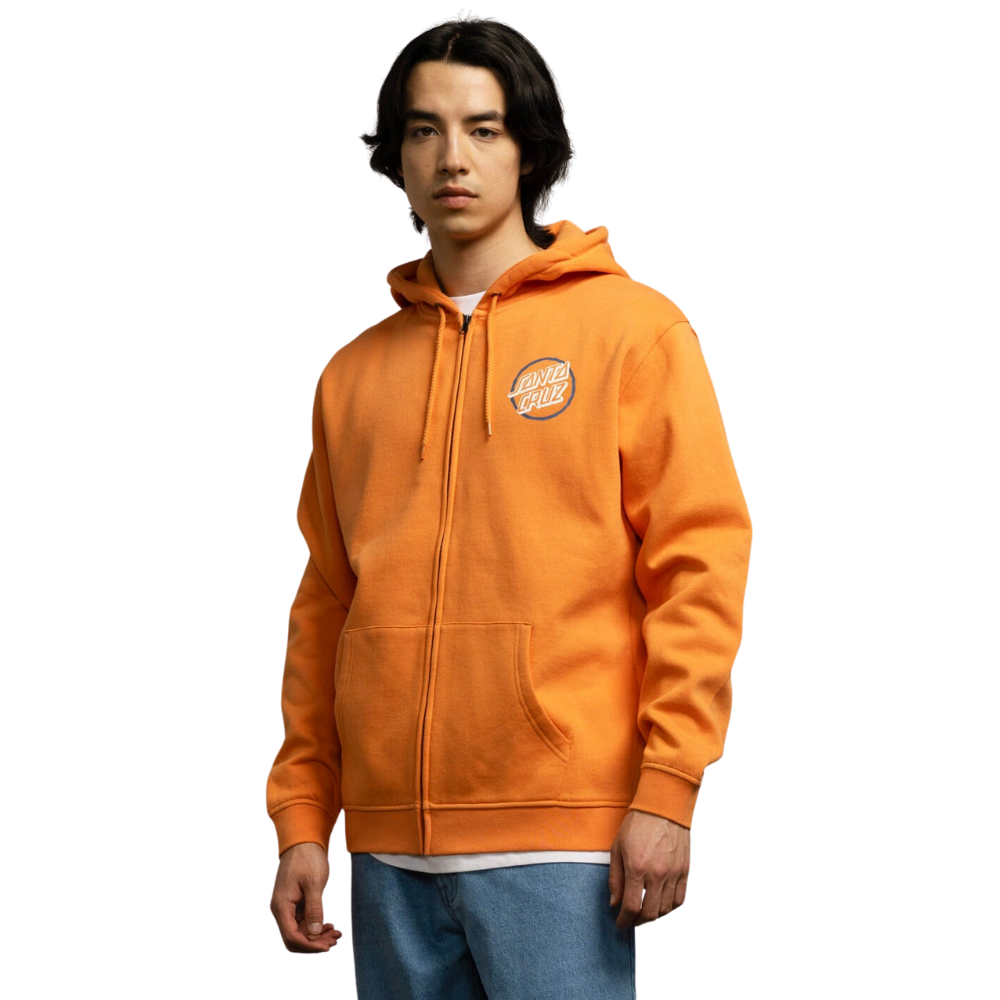 Santa Cruz Breaker Check Opus Dot Hoodie Apricot Stoked Boardshop