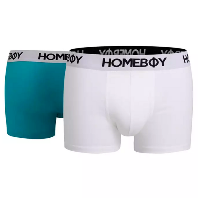 Boxershort Doppelpack White/Ice Blue