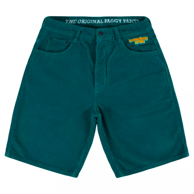 X-Tra Baggy Cord Shorts Petrol