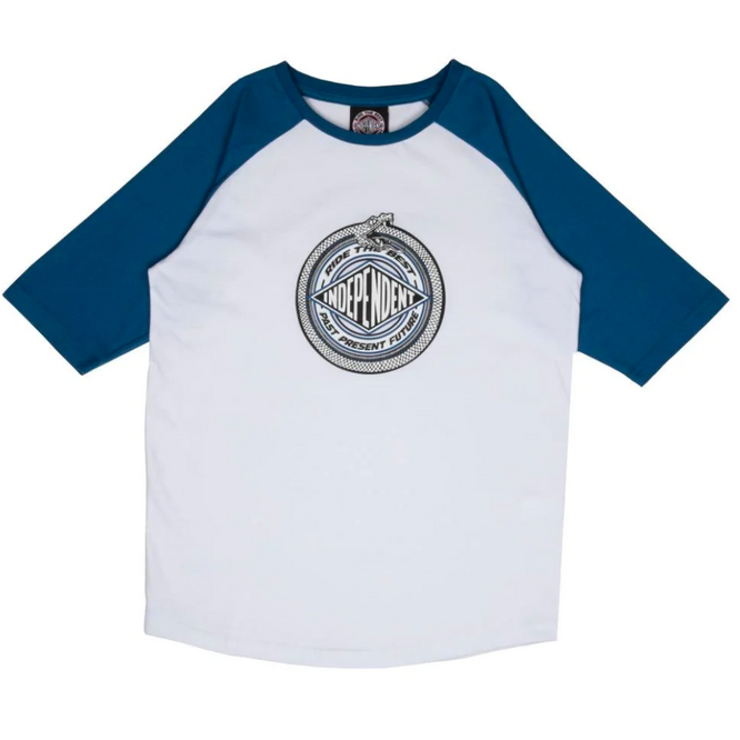 Kids Eternal Front Baseball T-shirt Navy/White