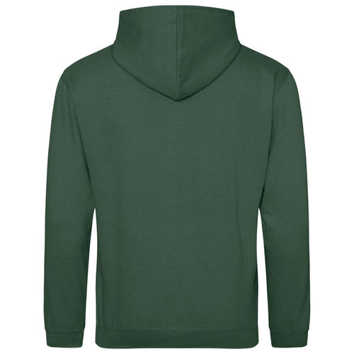 Lightweight Script Hoodie Bottle Green