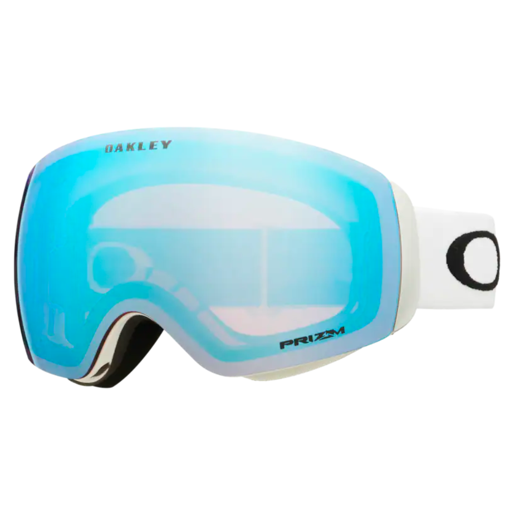 Oakley Flight Deck M Matte White Prizm Snow Sapphire Iridium Stoked Boardshop