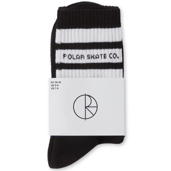 Chaussettes à grosses rayures noires