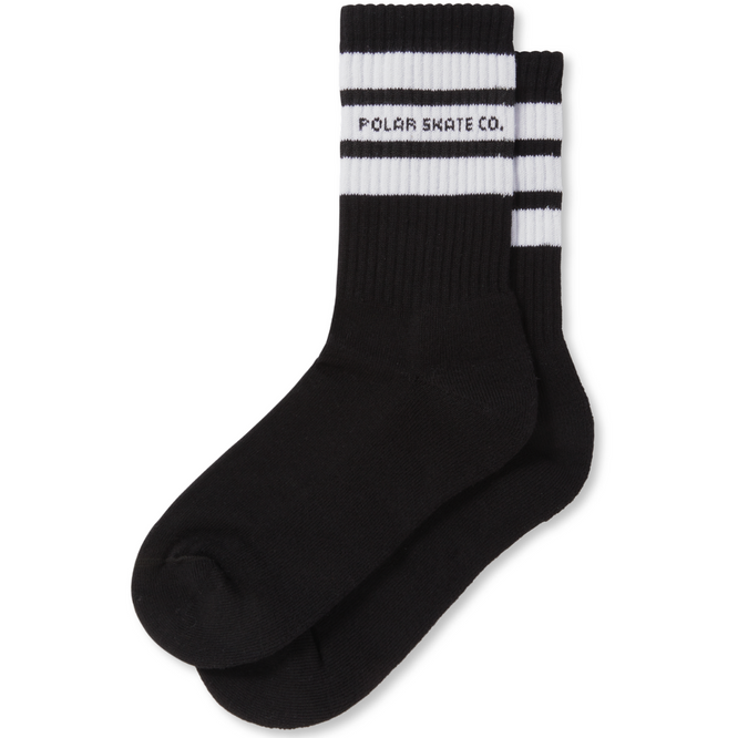 Chaussettes à grosses rayures noires