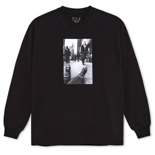 Happy Sad Longsleeve T-shirt Black