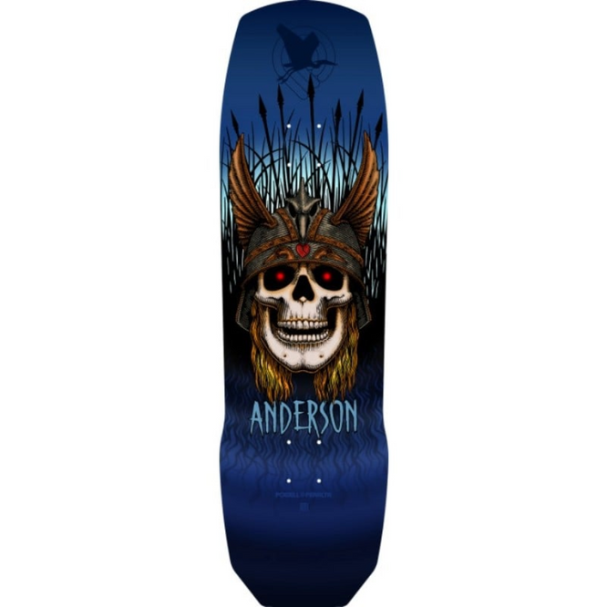 Andy Anderson Heron 9.13" Blue Skateboard Deck