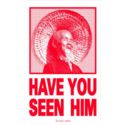 Have You Seen Him Sticker Red