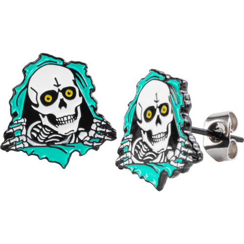 Ripper Earrings Teal Green