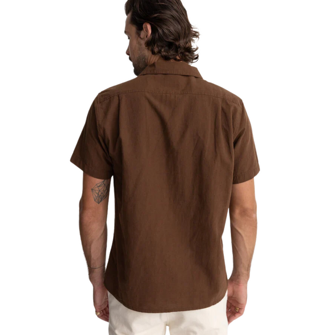 Classic Linen Shirt Chocolate