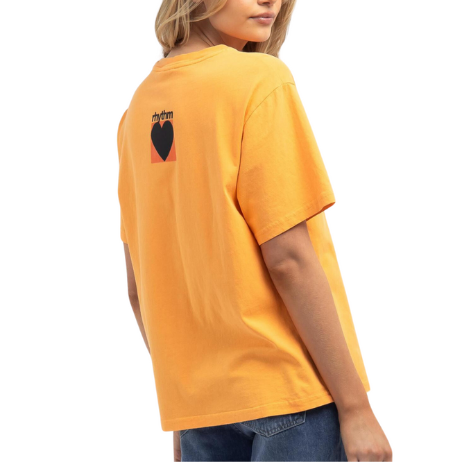 Womens Factory Oversized T-shirt Orange