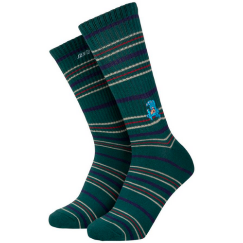Beach Bum Hand Sock Cedar Stripe