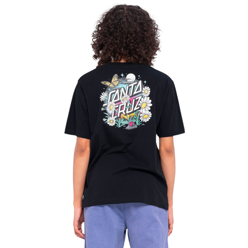 Womens Daisy Moon Dot T-Shirt Black
