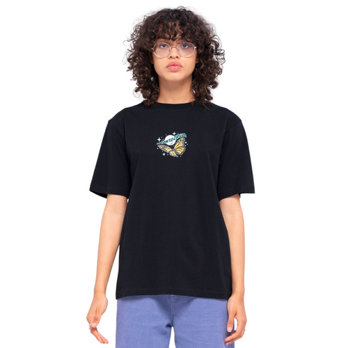 Womens Daisy Moon Dot T-Shirt Black