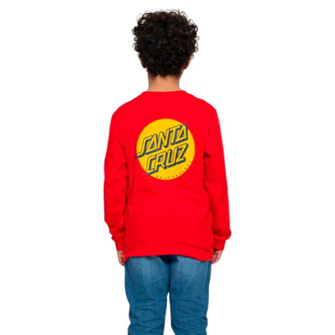 Shadowless Dot Longsleeve T-Shirt Artisinal Red