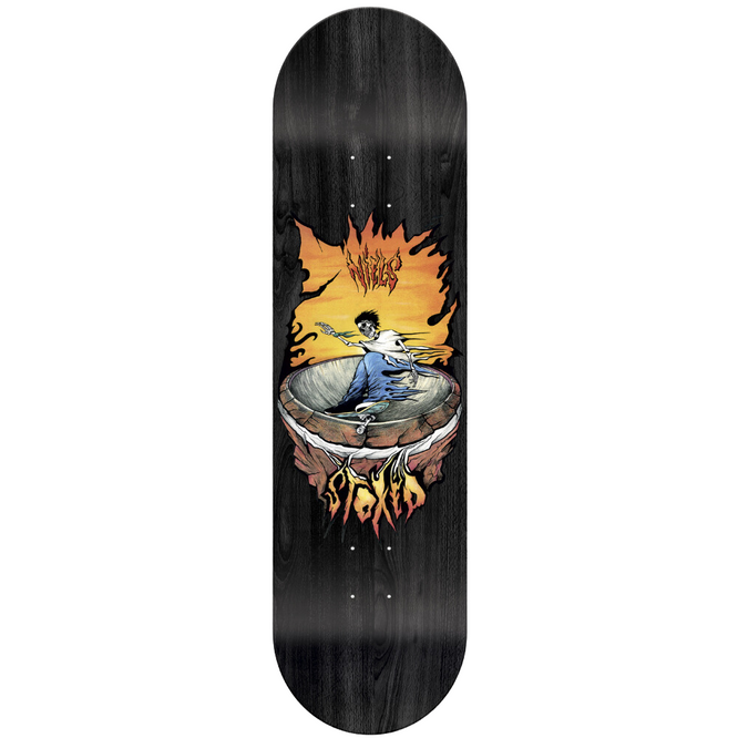 Niels Fire Bowl Black Skateboard Deck