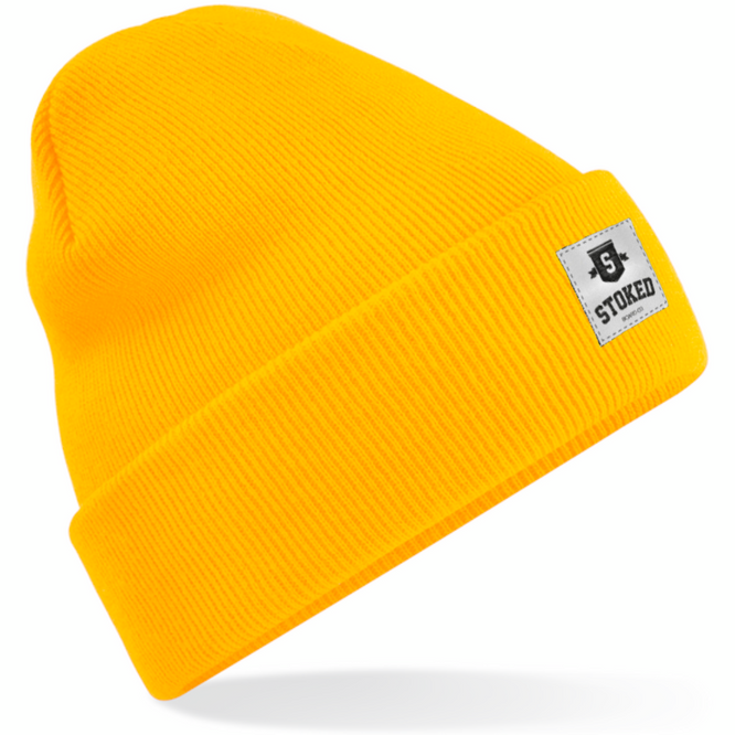 Original Cuffed Shield Beanie Gold