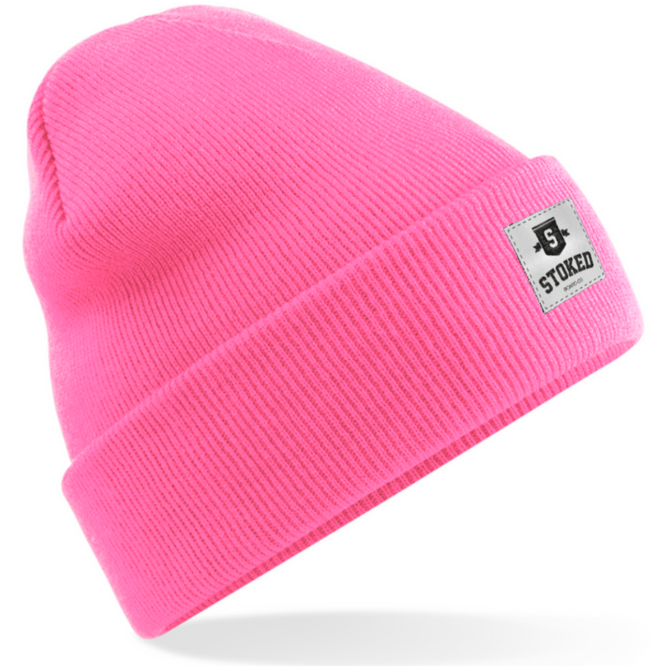 Original Cuffed Shield Beanie True Pink