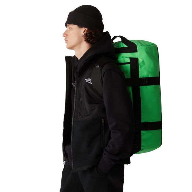 Base Camp M Duffel Bag Chlorophyll Green/TNF Black
