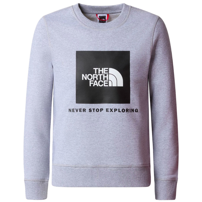 Kids Redbox Crew Sweater TNF Light Grey Heater/TNF Black