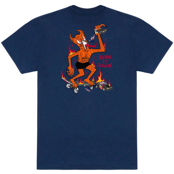 T-Shirt "Burn It Down" Marine